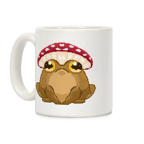 Pixelated Toad in Mushroom Hat Coffee Mug