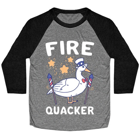 Fire Quacker Baseball Tee