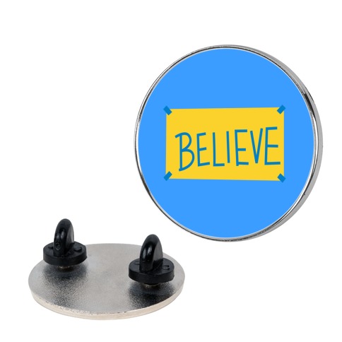Believe Locker Room Poster Pin