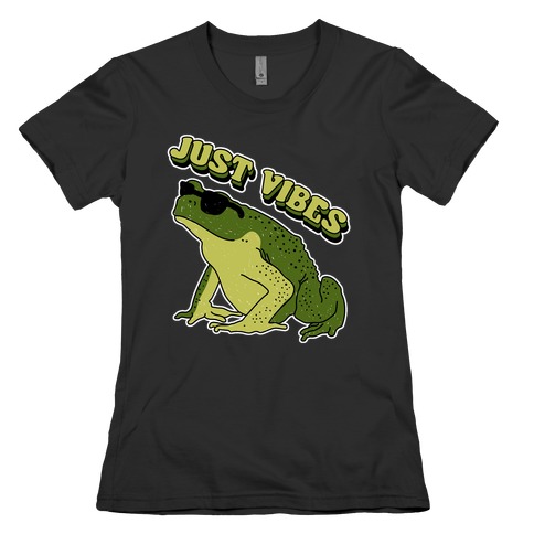 Just Vibes Frog Womens T-Shirt