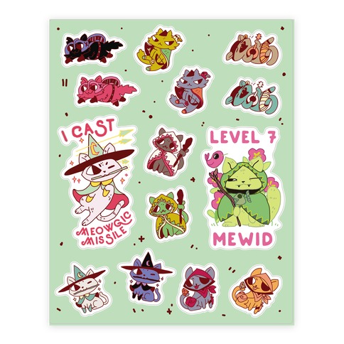 Warrior Cats Stickers and Decal Sheet