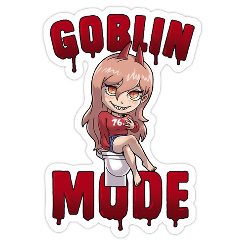 Goblin Mode Power Die Cut Sticker