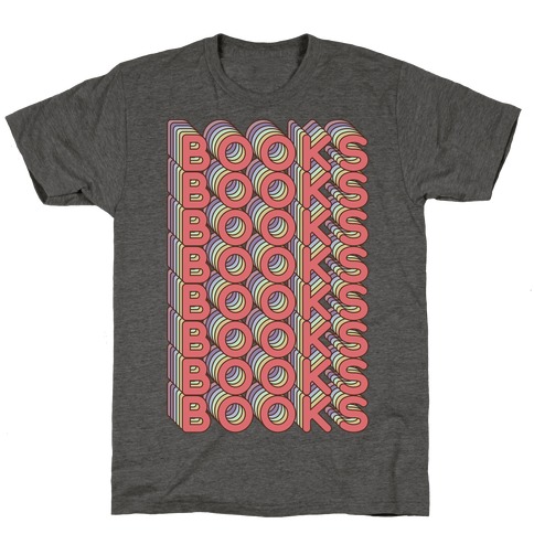 Books Retro Rainbow T-Shirt