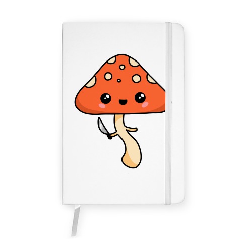 Mushroom With Knife Notebook