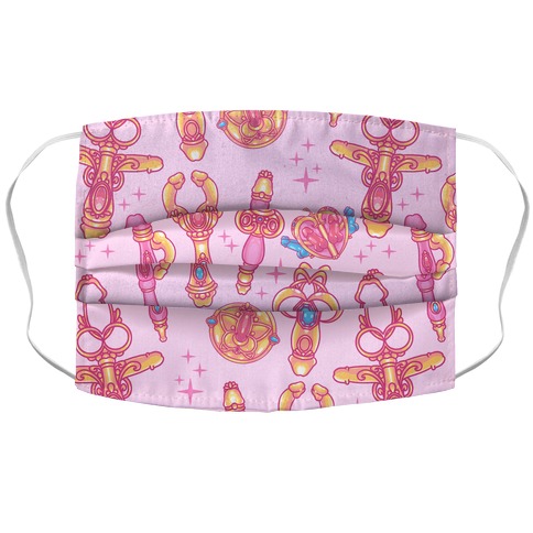 Magical Girl Peens Pattern Accordion Face Mask