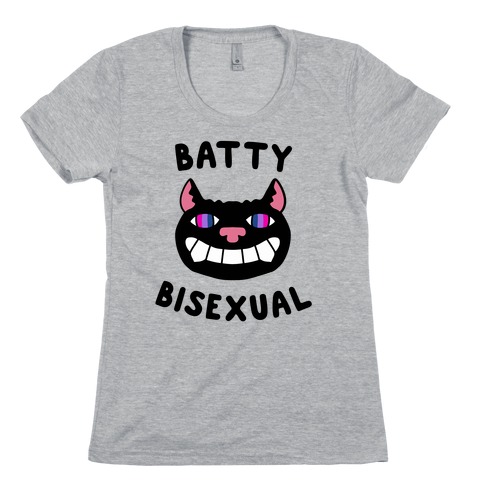 Batty Bisexual Womens T-Shirt