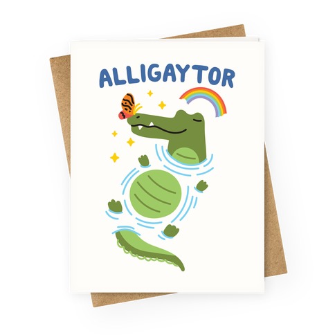 Alligaytor (Gay Alligator) Greeting Card