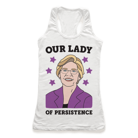 Our Lady Of Persistence - Racerback Tank Tops - HUMAN