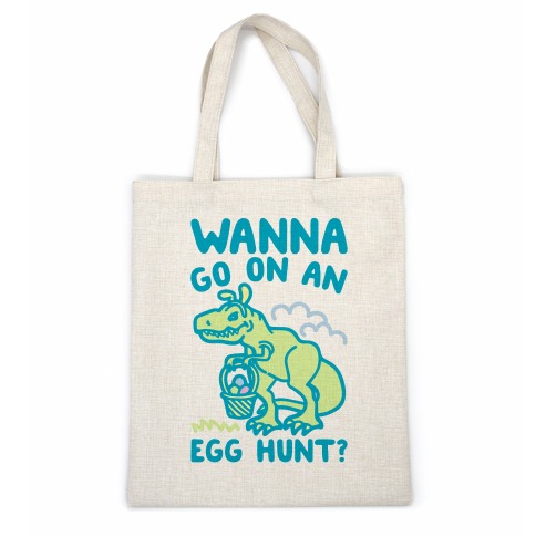 Wanna Go On An Egg Hunt T-Rex Casual Tote