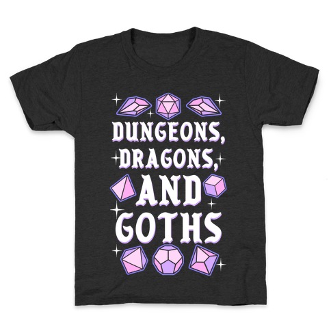 Dungeons, Dragons, And Goths Kids T-Shirt
