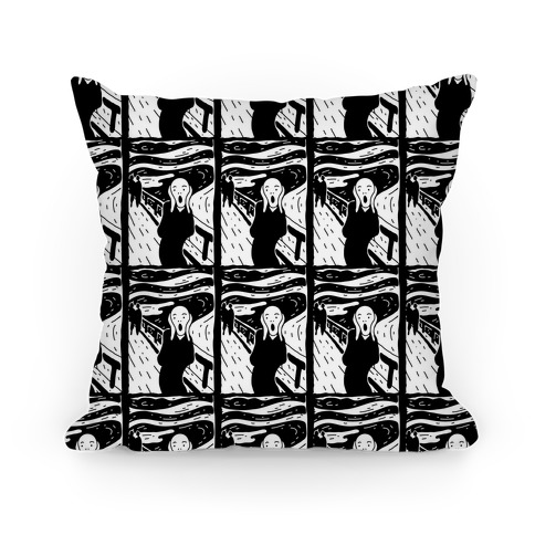 The Scream Pop Art Pattern Pillow