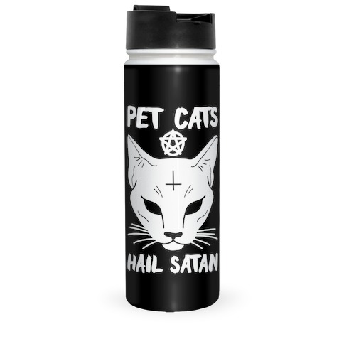 Pet Cats Hail Satan Sphynx Travel Mug