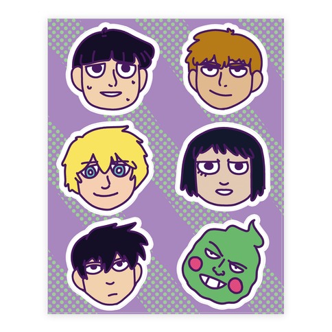 Mob Psycho 100 Stickers Stickers and Decal Sheet