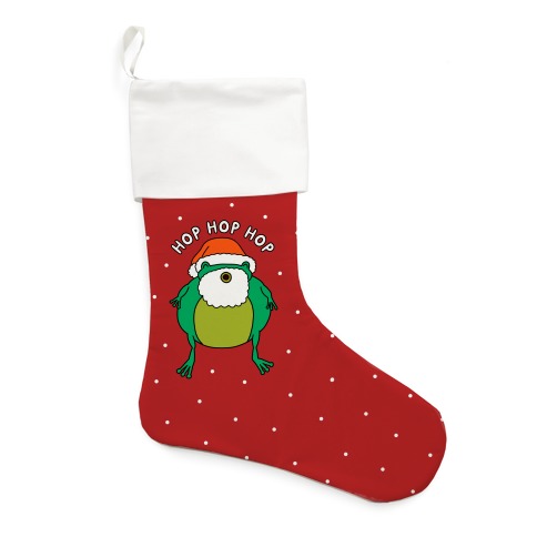 Hop Hop Hop Santa Frog Stocking