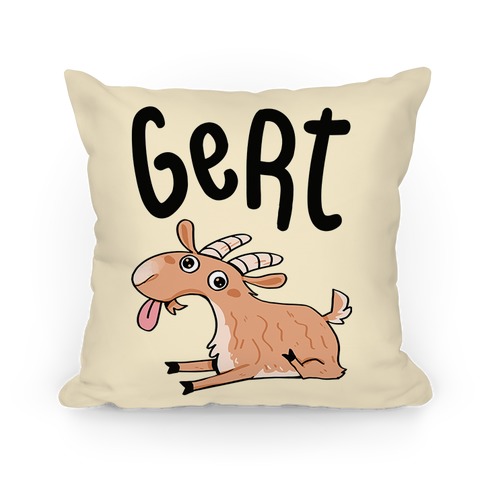 Gert Derpy Goat Pillow
