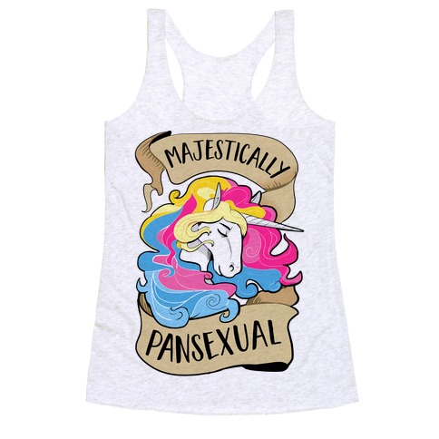 Majestcially Pansexual Racerback Tank Top