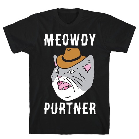 Meowdy Purtner Cowboy Cat T-Shirt