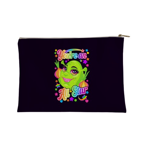 90s Neon Rainbow Shrek Accessory Bag