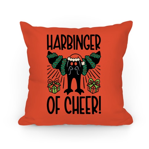 Harbinger of Cheer Mothman Parody Pillow