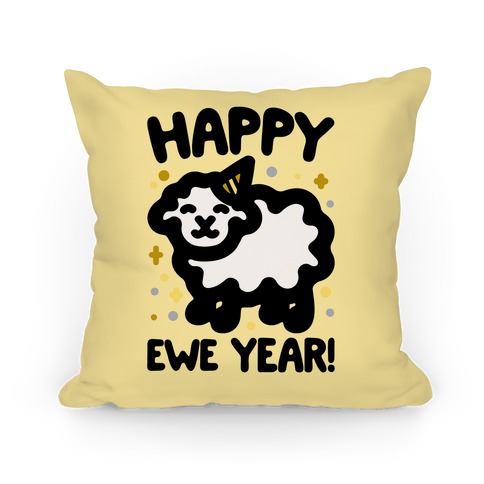 Happy Ewe Year Pillow