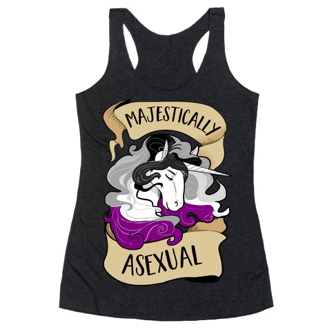 Majestically Asexual Racerback Tank Top