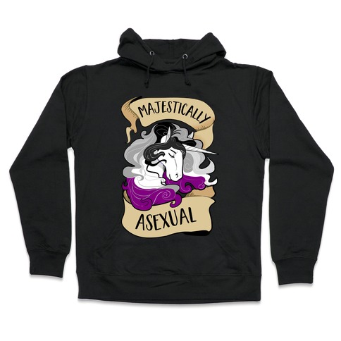Majestically Asexual Hooded Sweatshirt