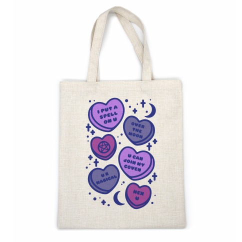 Witchy Candy Hearts Casual Tote
