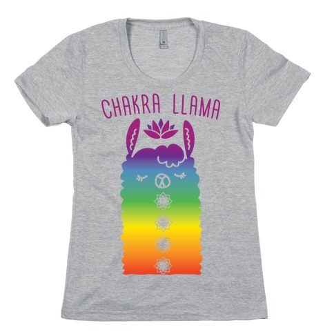 Chakra Llama Womens T-Shirt