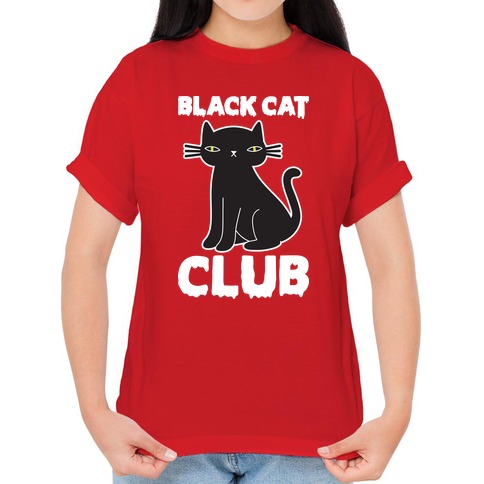 black cat club shirt