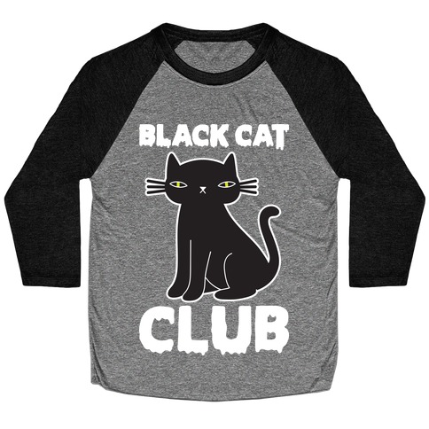 Black Cat Club Baseball Tee