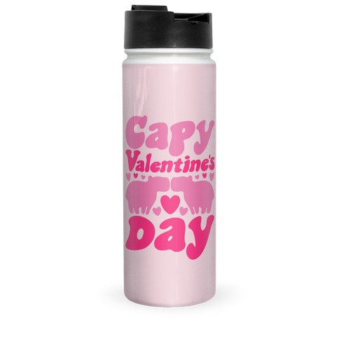 Capy Valentine's Day Capybara Parody Travel Mug