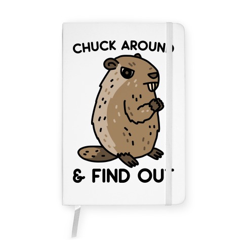 Chuck Around And Find Out Woodchuck Notebook
