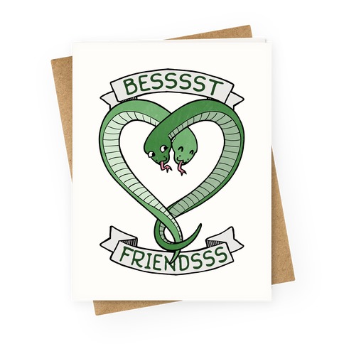 Besssst Friendsss Greeting Card