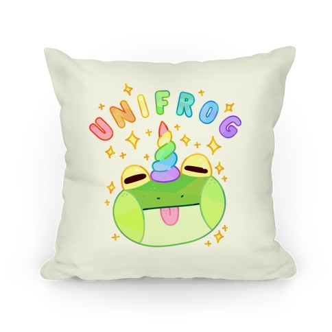 Unifrog Frog Unicorn Pillow
