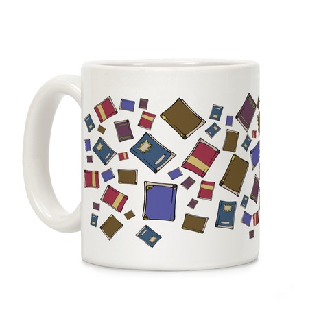 Book Collection Pattern Coffee Mug