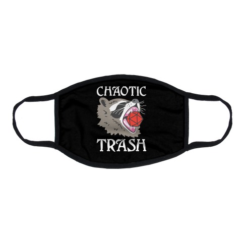 Chaotic Trash (Raccoon) Flat Face Mask