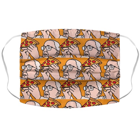 Pizza Pope Meme Pattern Parody Accordion Face Mask
