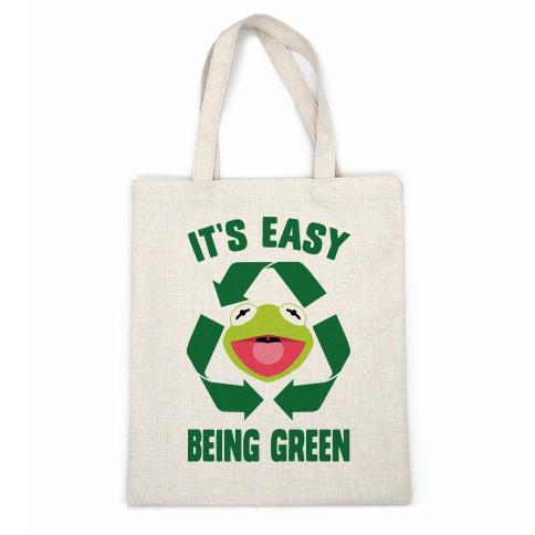 It's Easy Being Green Recycling Kermit Casual Tote