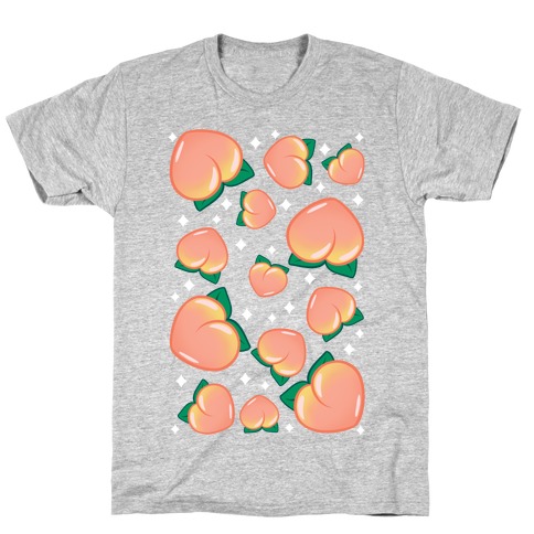 Plump Peaches Pattern T-Shirt