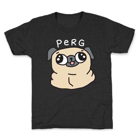 Perg Derpy Pug Kids T-Shirt