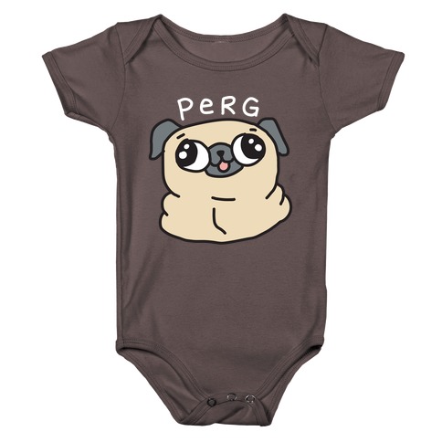Perg Derpy Pug Baby One-Piece