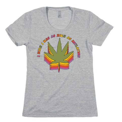 I Wish I Was as High as Inflation Womens T-Shirt