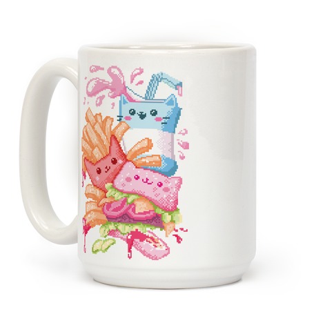 Kawaii Coffee Cup Art Print