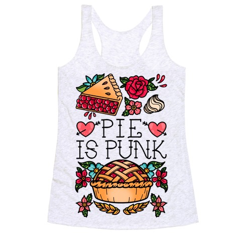 Pie Is Punk Racerback Tank Top