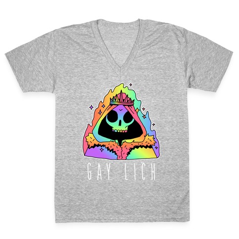 Gay Lich V-Neck Tee Shirt