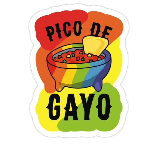 Pico De Gayo Die Cut Sticker