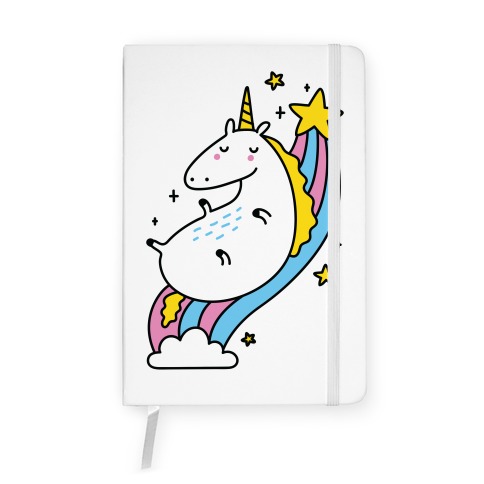 Unicorn On Rainbow Notebook