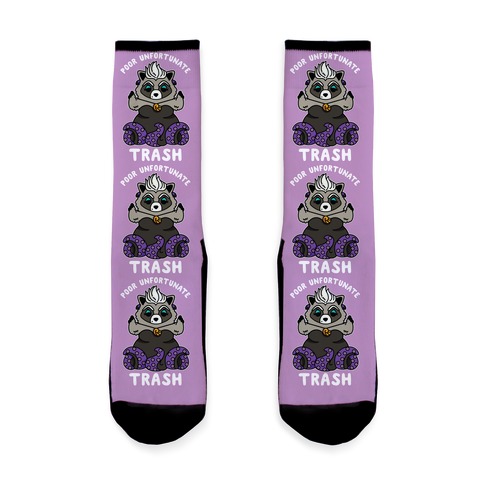 Poor Unfortunate Trash Raccoon  Sock