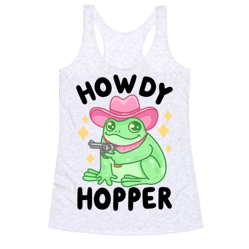 Howdy Hopper Racerback Tank Top