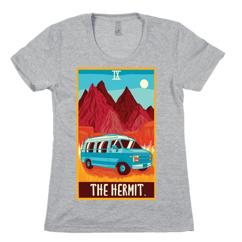 The Hermit Van Life Tarot Womens T-Shirt